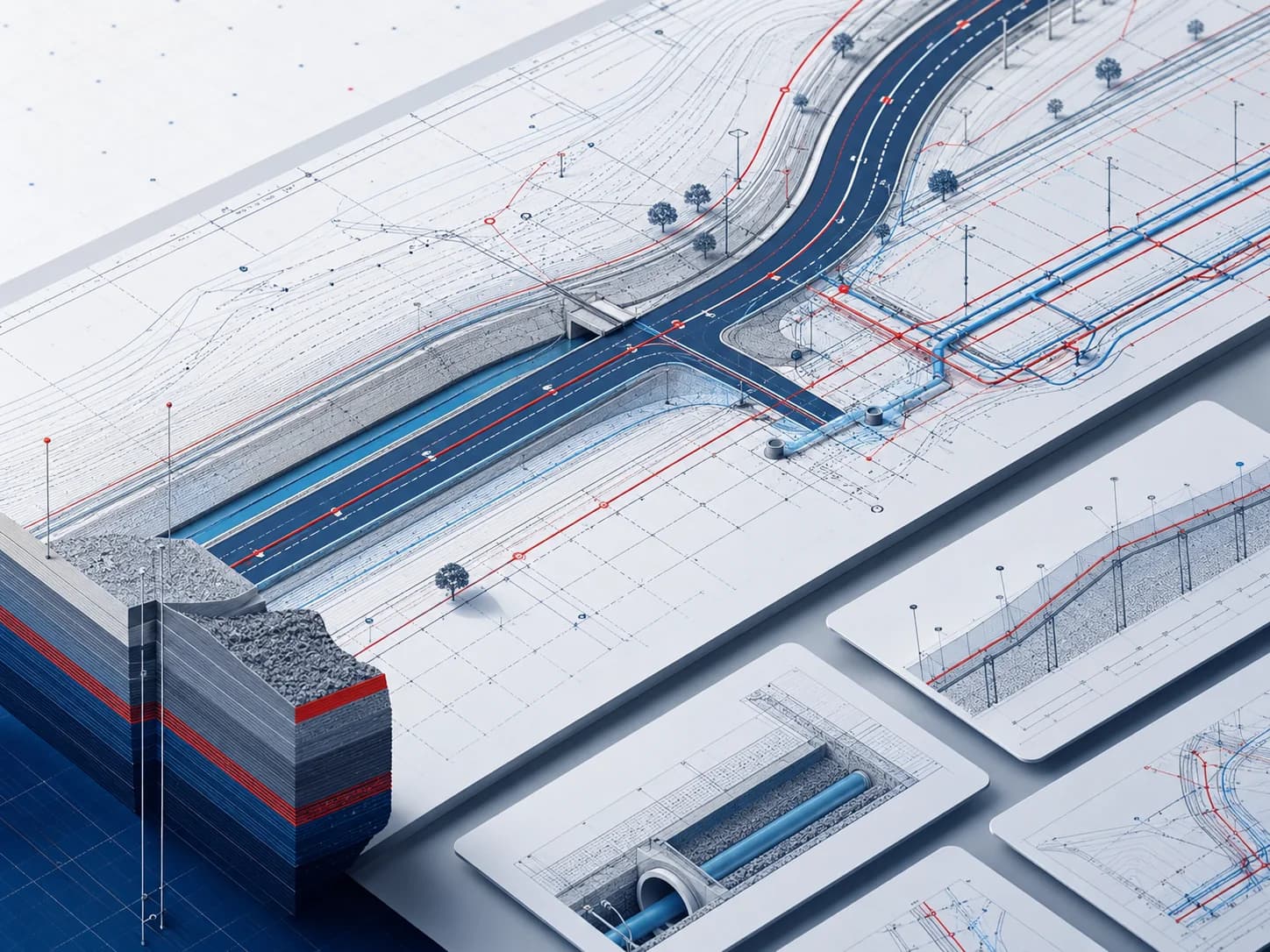 Technische CAD- und Infrastrukturvisualisierung